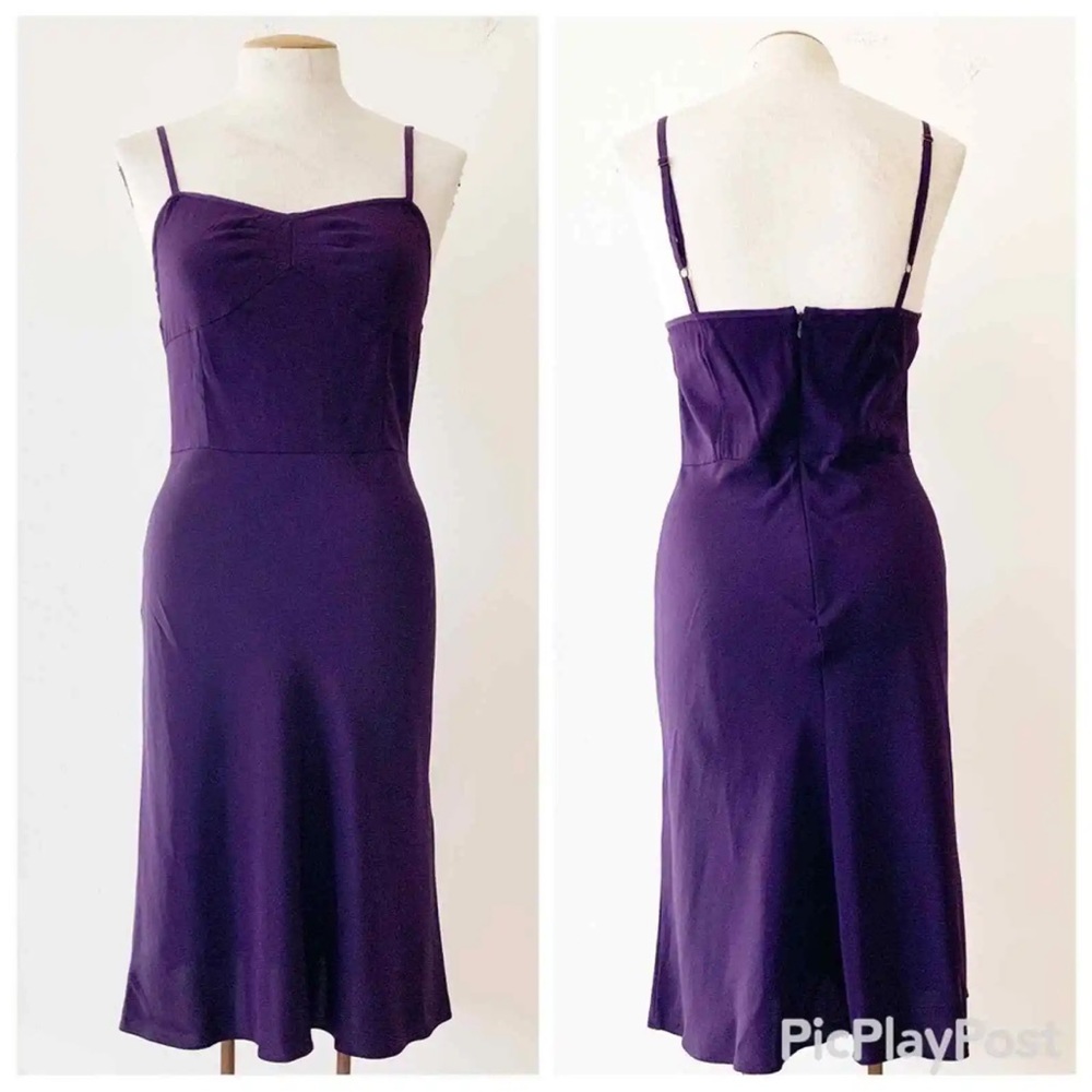 Veronica Beard 100% Silk Midi Slip Dress